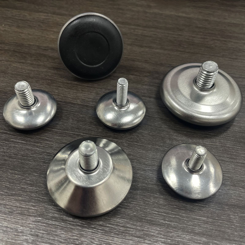 M6M8 furniture hardware, iron sheet, black base, adjustable feet, stable furniture, plastic foot pads, foot cups, display stands, adjustable feet Specification image