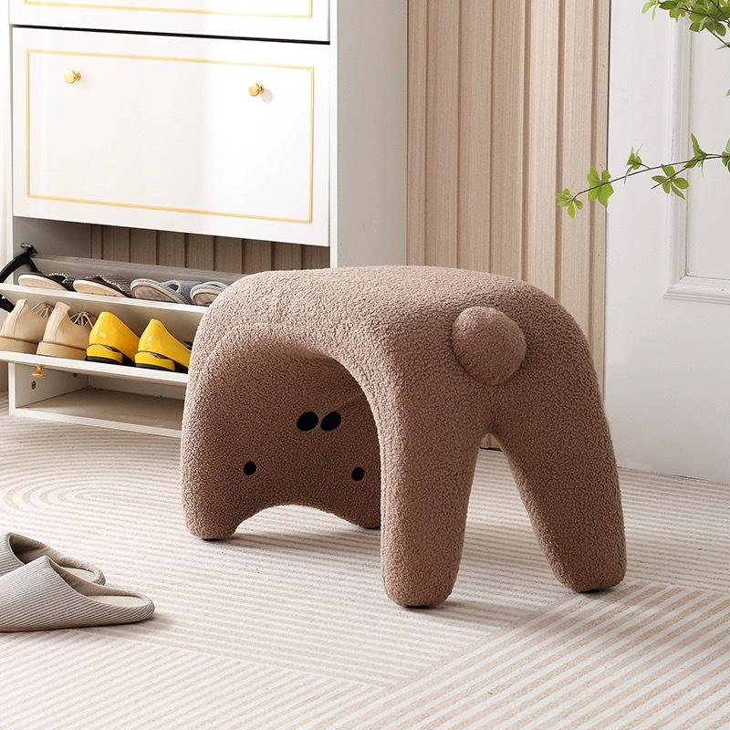 Cat shoe stool Animal net Red lamb stool Makeup stool Dressing stool Porch stool into the door sofa stool living room Application Scenario