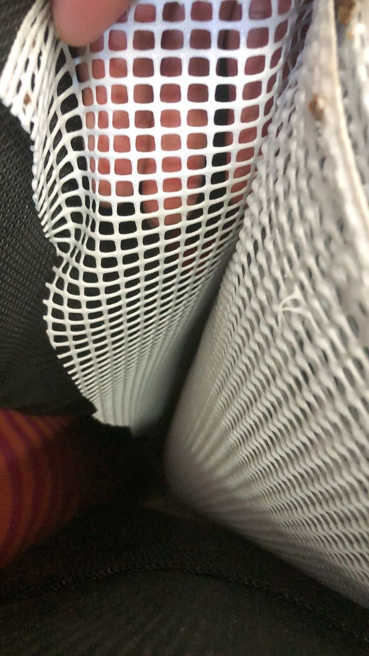 4-needle large-hole pvc plastic mesh, bright luster, factory direct sales with stock available