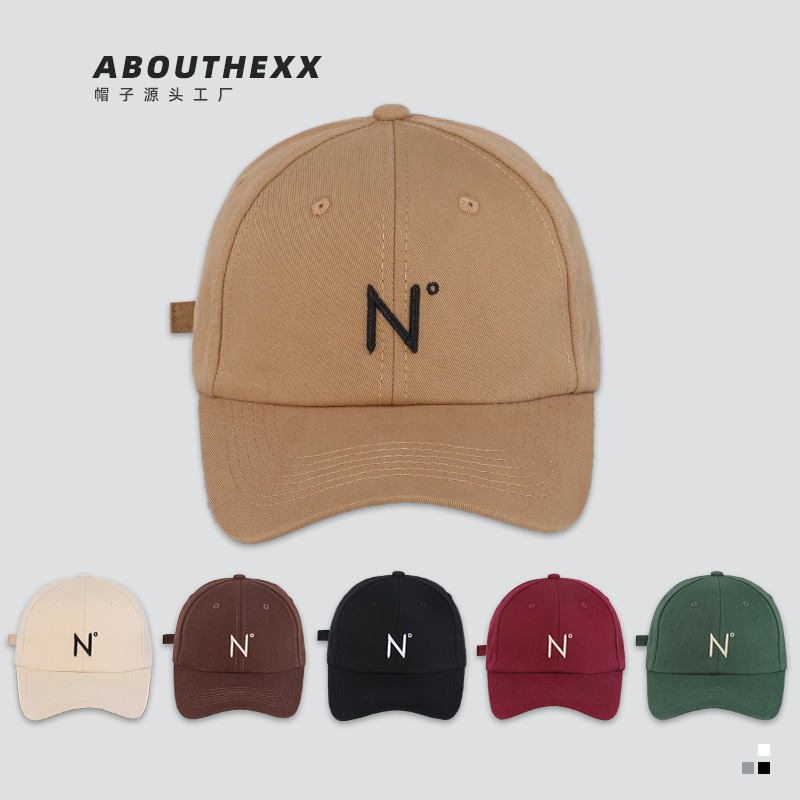 Tendencia coreana cuatro estaciones pato tongue cap hombre versátil alfabeto coreano N softtop casual béisbol sombrero sombrero de protección solar de las mujeres Tendencia coreana cuatro estaciones pato tongue cap hombre versátil alfabeto coreano N softtop casual béisbol sombrero sombrero de protección solar de las mujeres