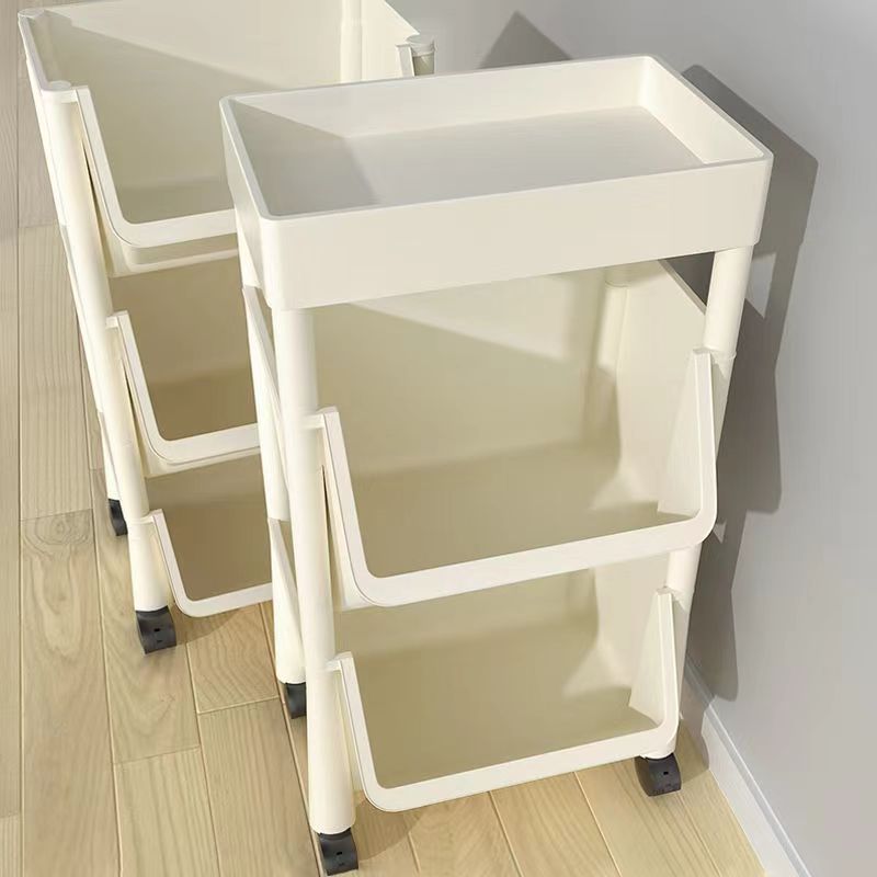 小推车家用零食落地多层收纳置物架学生儿童书本收纳柜厨房储物架