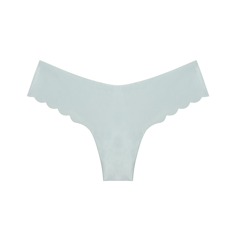 Cross-Border One-Piece Seamless Thong Ice Silk Sexy Low Waist Pure Wind T Pants Lightweight Invisible Briefs For Women Item Picture