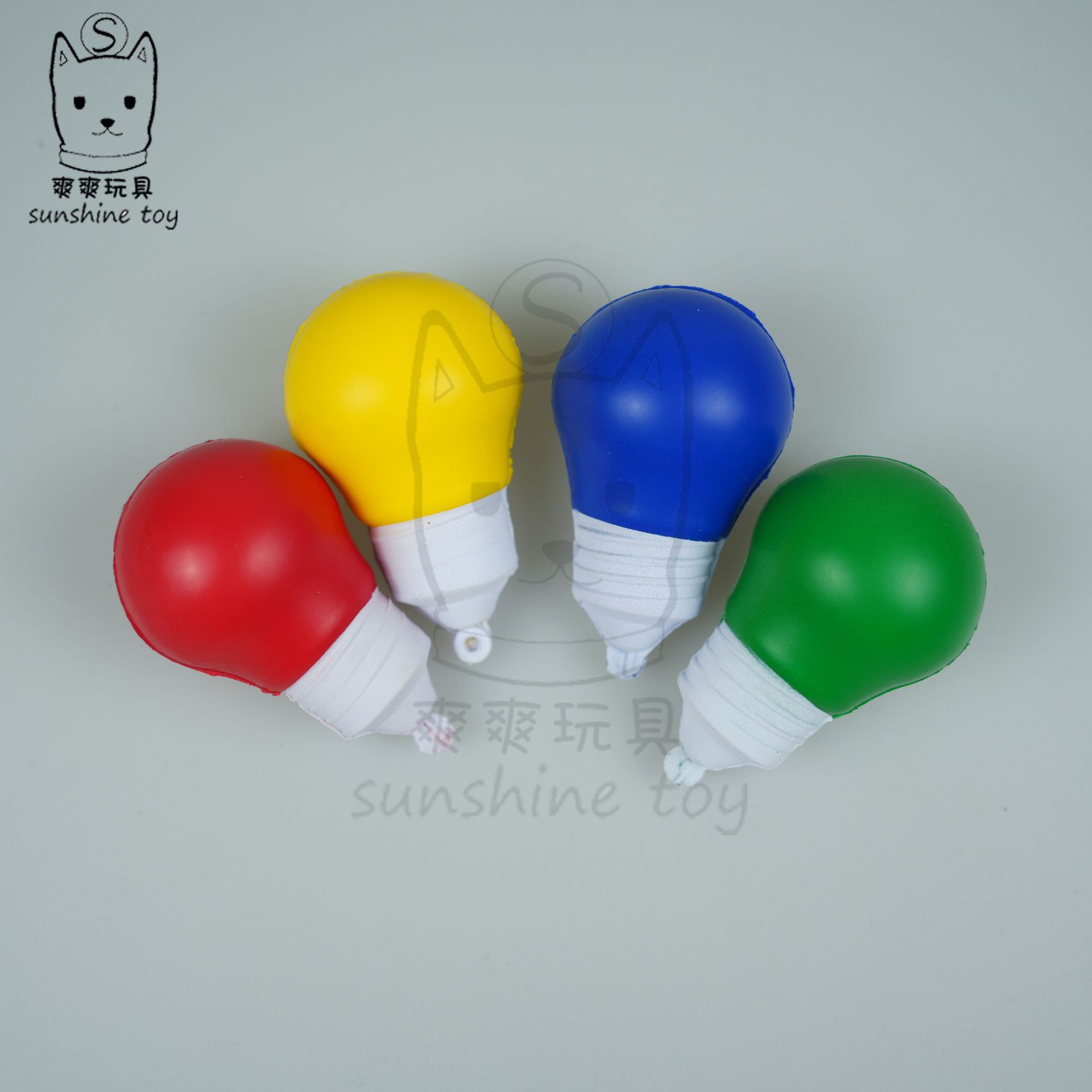 The manufacturer's foamed PU small light bulb pendant, simulation-shaped light bulb, key chain, pressure ball, toy, and printed logo details Picture