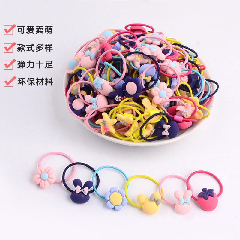 Children's hair bands, hair ties for girls, rubber bands that won't hurt hair, hair covers for girls, frosted hair ties, hair accessories, baby hair ties
