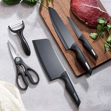 2022款礼品刀具套装不锈钢黑刀五件套组合菜刀套刀厨房家用水果刀
