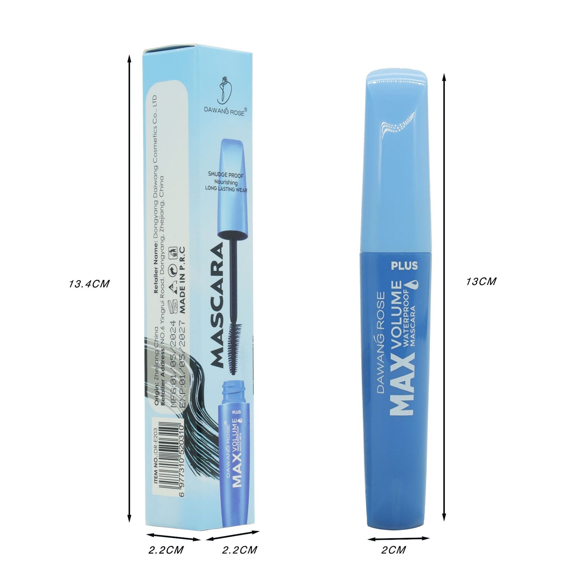 The new cross-border mascara is thick, curly, waterproof, naturally slender and does not easily smudge. It can be used as a base for cosmetics and makeup Item Picture