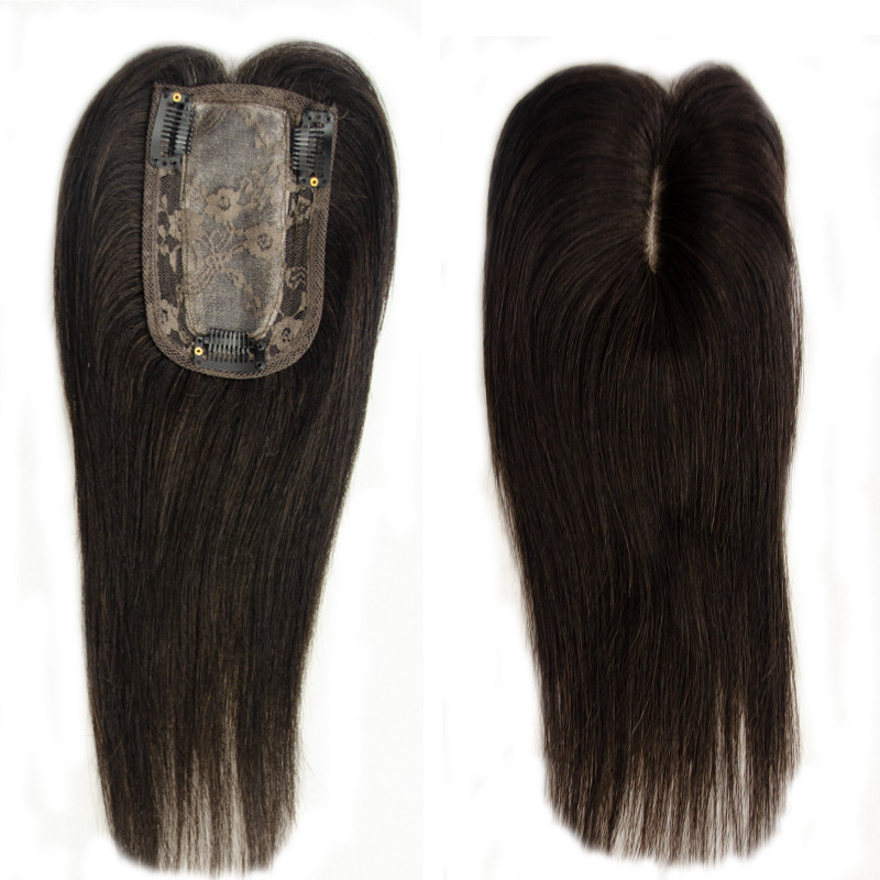 Wig pieces for women, real hair on the top of the head, bangs for hair replacement, fluffy and natural, covering white hair on the forehead, air bangs, fake bangs Specification image