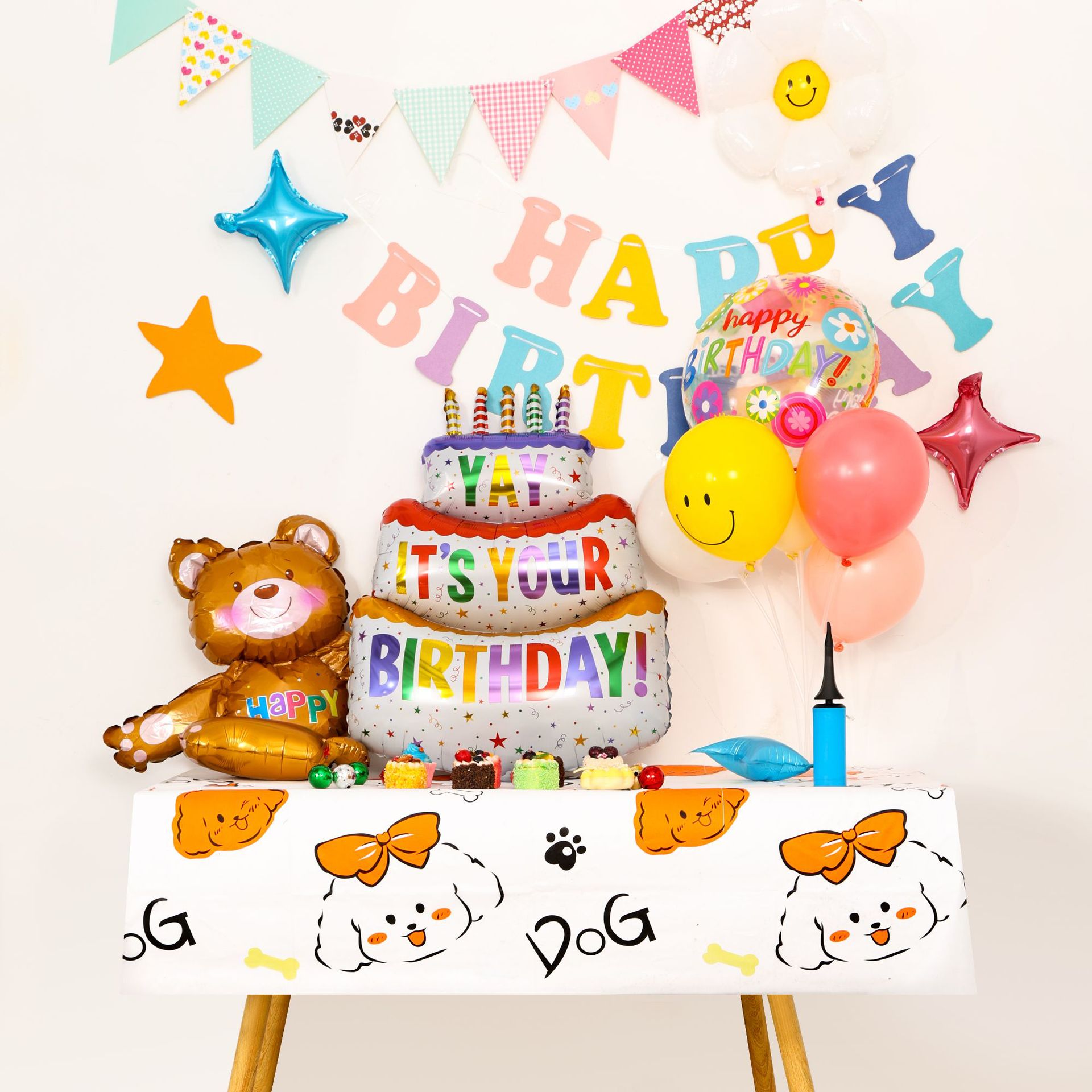 Spot Wholesale Disposable Rectangular Tablecloth Party Birthday Printing Peva Tablecloth Waterproof And Oil Resistant Thickening details Picture