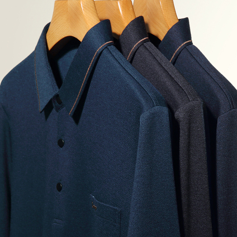 The 2023 autumn new men's long-sleeved POLO shirt with a lapel, casual and fashionable men's long T-shirt base layer Application Scenario