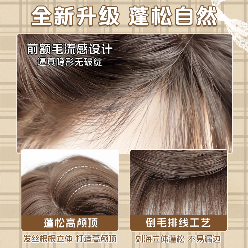 【亚裔韩妹】新款全头套女仿真大头皮自然蓬松大波浪长卷发假发套 Application Scenario
