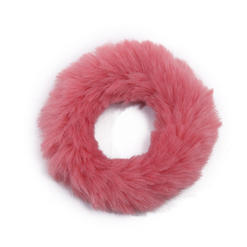 Korean new style hair tie, fashionable and simple, colorful hair tie, autumn and winter plush student hair tie, hair accessory manufacturer wholesale Item Picture