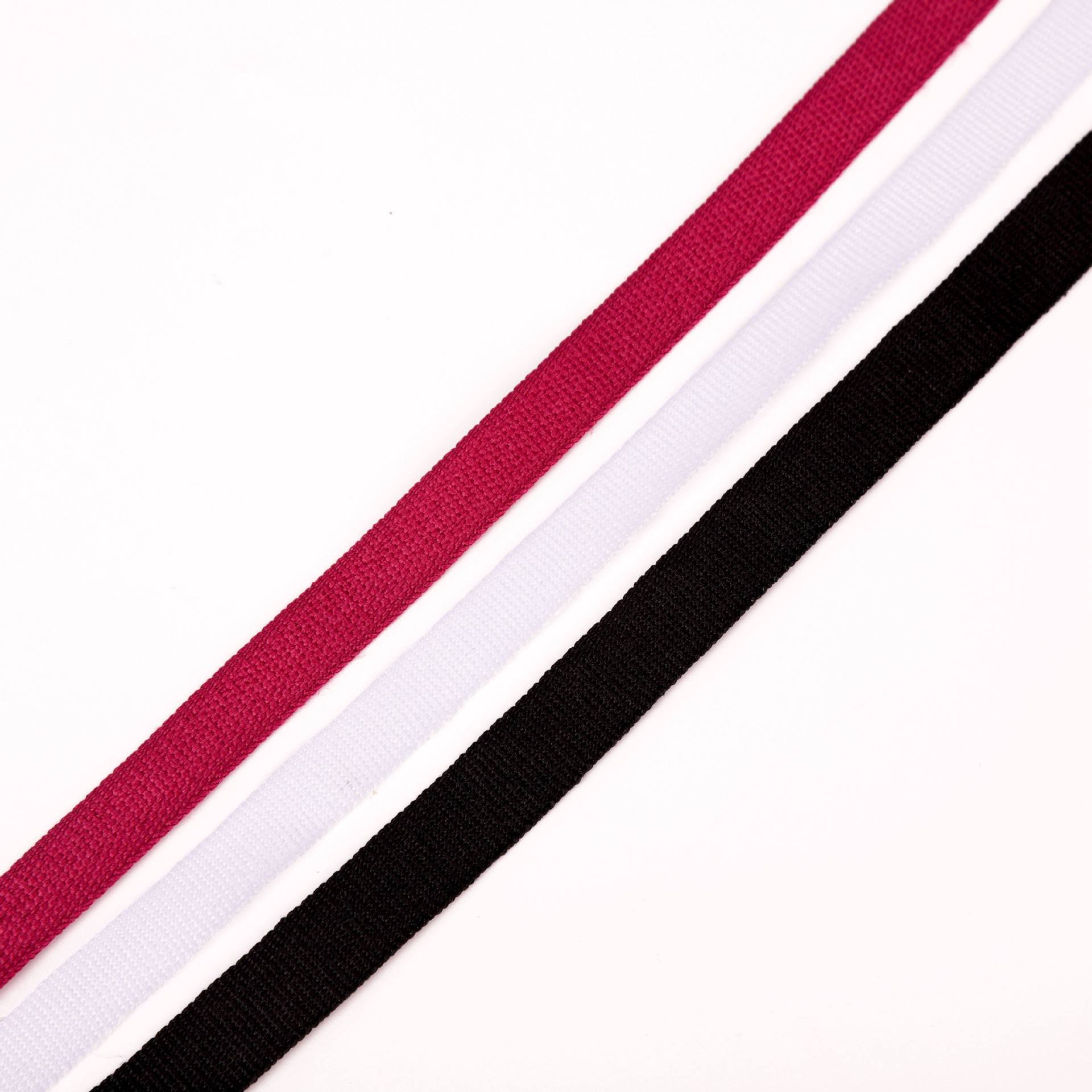 Manufacturers Wholesale 1Cm Polyester Webbing All Kinds Of Trouser Sideband Clothing Accessories Edge White Polyester Bag Sideband details Picture
