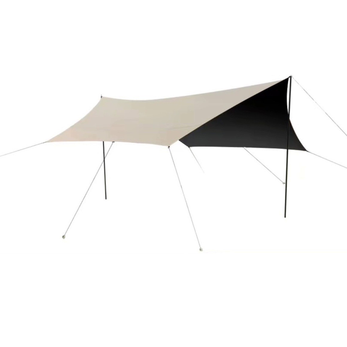 Outdoor canopies, outdoor black rubber tents, camping butterfly-shaped sun protection, outdoor camping equipment, rainproof thickened indoor wholesale Item Picture