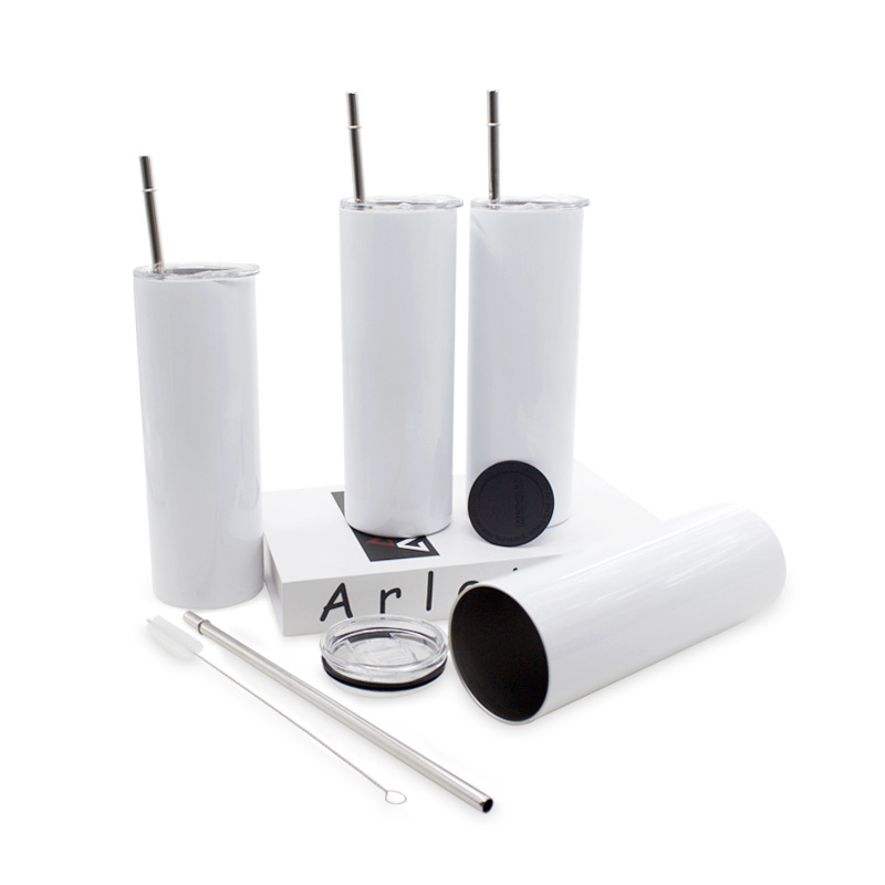 Heat transfer double-layer stainless steel insulated cup, portable large-capacity straight cup, high appearance level outdoor car straw cup details Picture