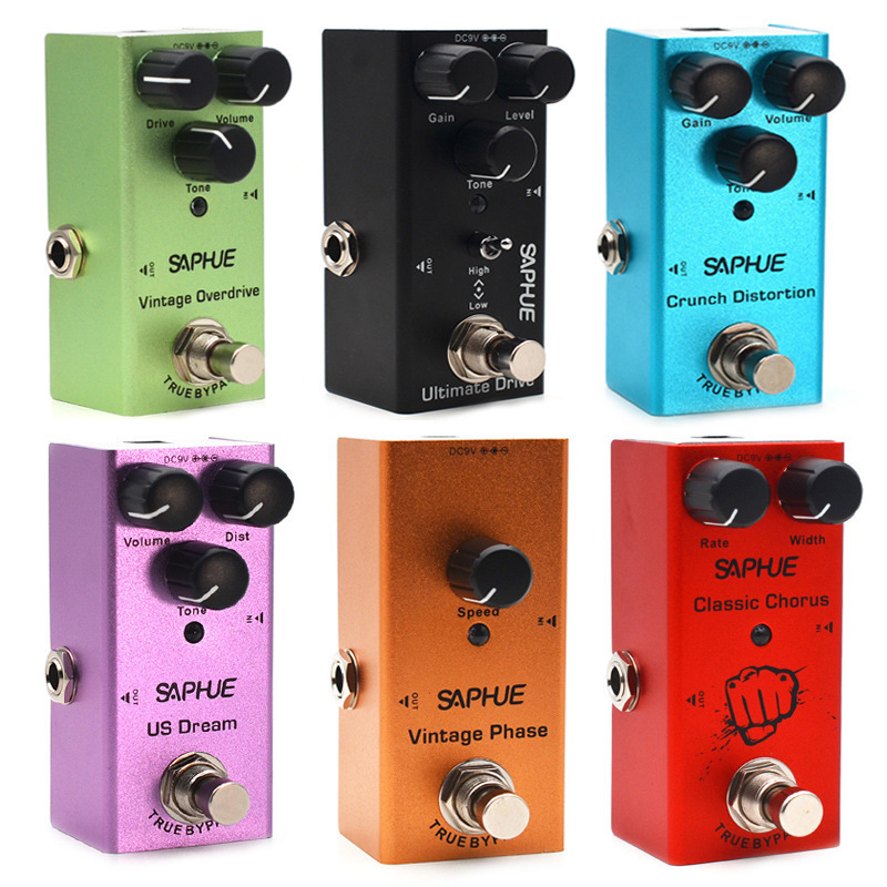 Ten Effects of Mini Electric Guitar pedal, Cross-border Best-selling Guitar Single Pedal