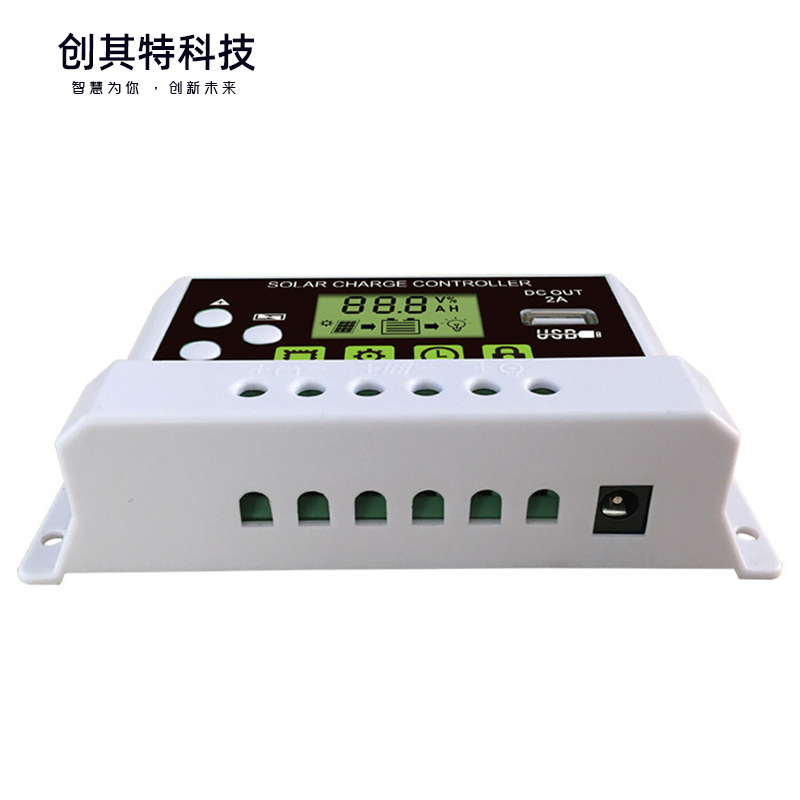 Manufacturers Wholesale 10A12v24v Intelligent Lithium Battery Charging Controller Led Solar Controller Hot Model Item Picture