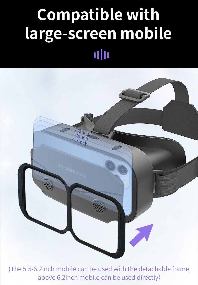 VRSHINECON千幻魔镜虚拟现实vr眼镜 手机电影游戏3d数码眼镜vr pic 23