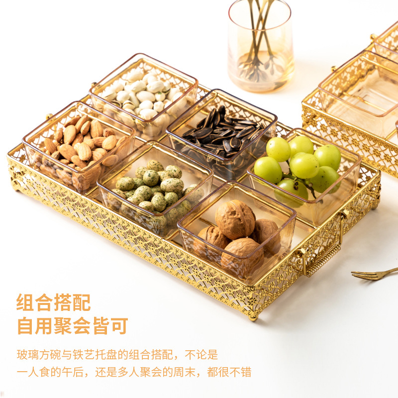 碗碟套装/果盘/高档轻奢欧式风格/编制框/骨头发卡产品图