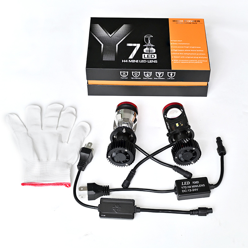 Car Led Headlights H4 Lens Y7d Y8 Y6d Led Headlights 12-24V Motorcycle Headlights Bifocal Lens Application Scenario