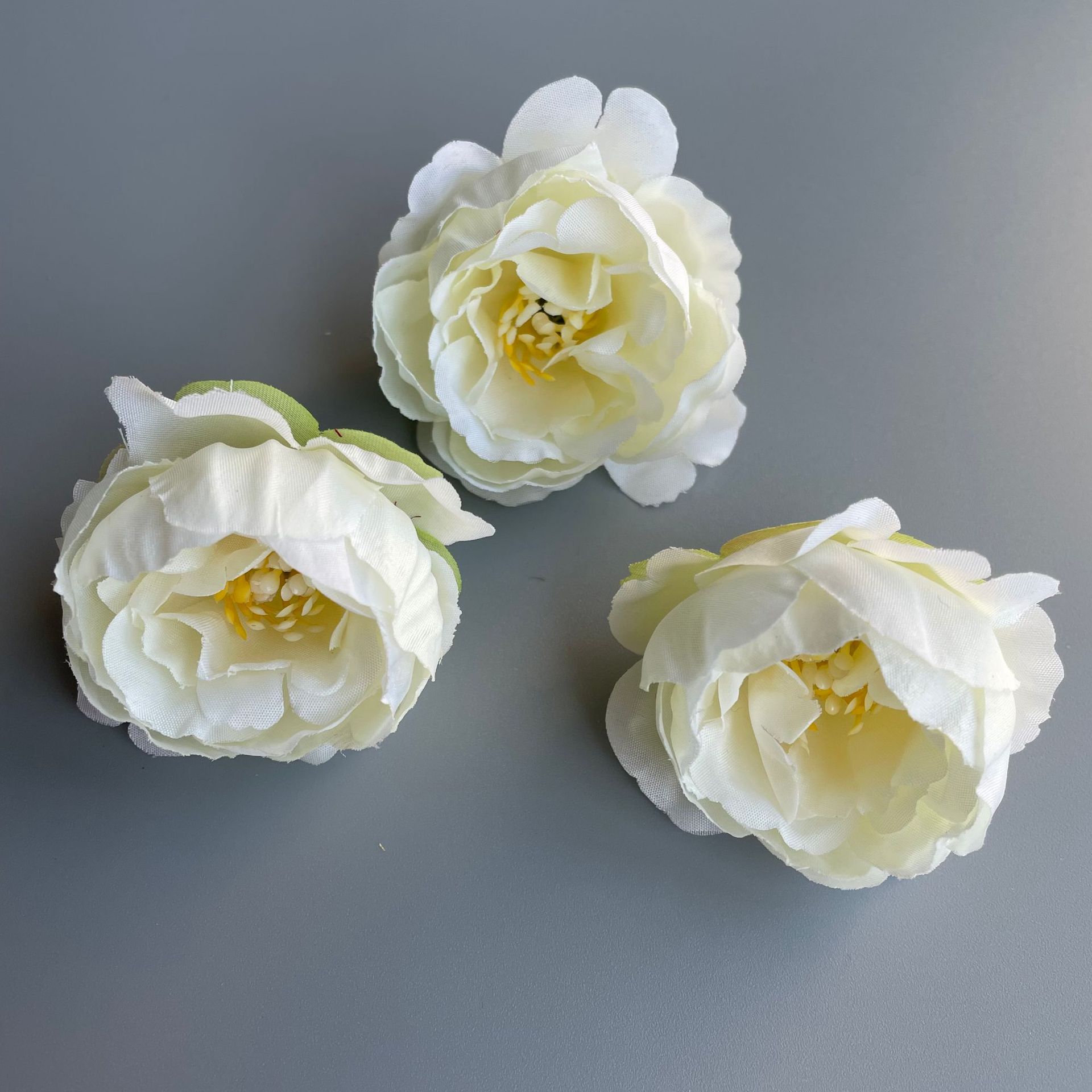 仿真花头diy材料包手工簪花发箍假玫瑰花头跨境绢布假花单朵批发详情12