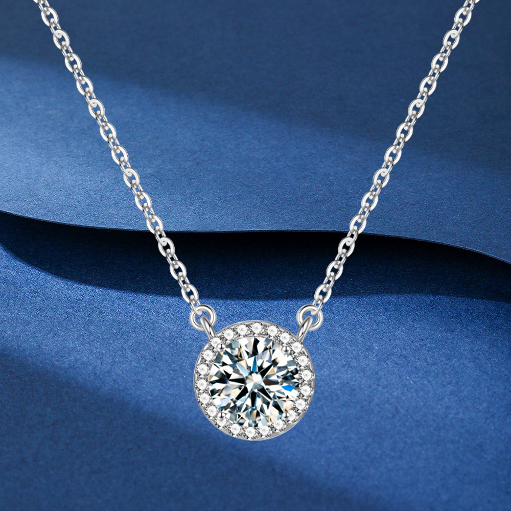 925纯银项链轻奢小众星点颈链女生日礼物气质简约锁骨链吊坠批发