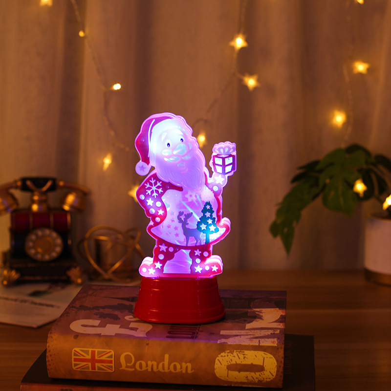 Cross-border Christmas LED illuminated Santa Claus decorations, Christmas light decorations, Christmas tree best-selling pendants