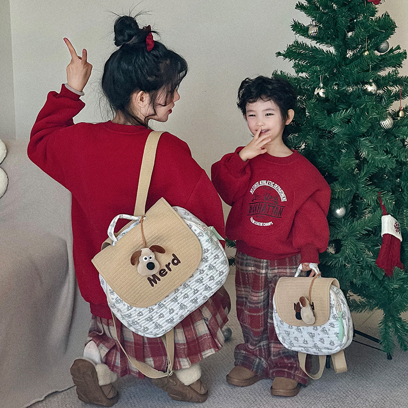 South Korea Shoulder Mommy Bag For Infants And Young Children Large Capacity Out Kindergarten Bags For Boys And Girls Small Children Bags Cross-Border details Picture