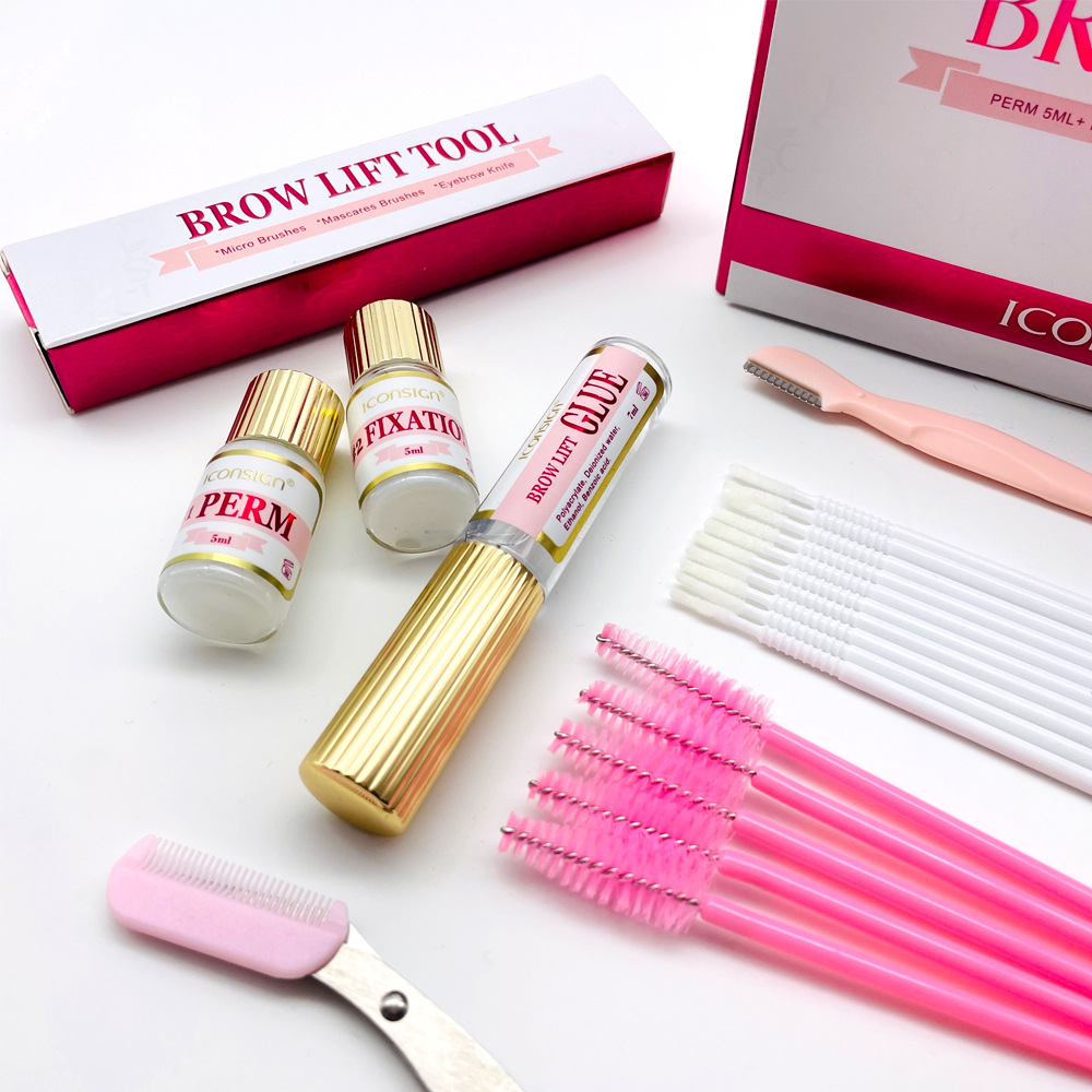 Iconsign Cross-Border Hot Brow Set Keratin Eyelash Fixed Eyebrow Hot Wholesale Application Scenario