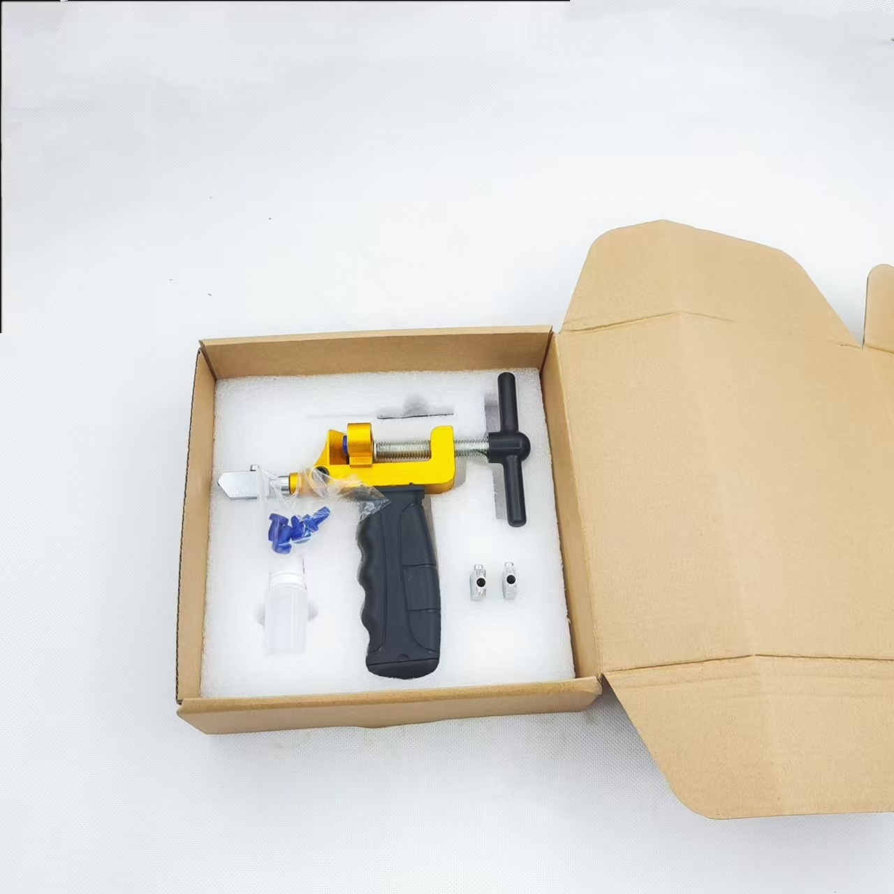 Tile splitter, integrated glass knife, two-in-one tile glass knife, glass cutter, knife head push knife Specification image