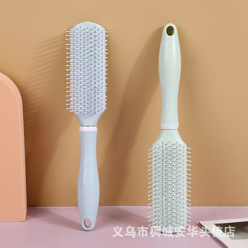 Solid Color Fashion New Hair Massage Comb Memory Elastic Comb Is Not Easy To Electrostatic Abs Dry And Wet Comb Specification drawing