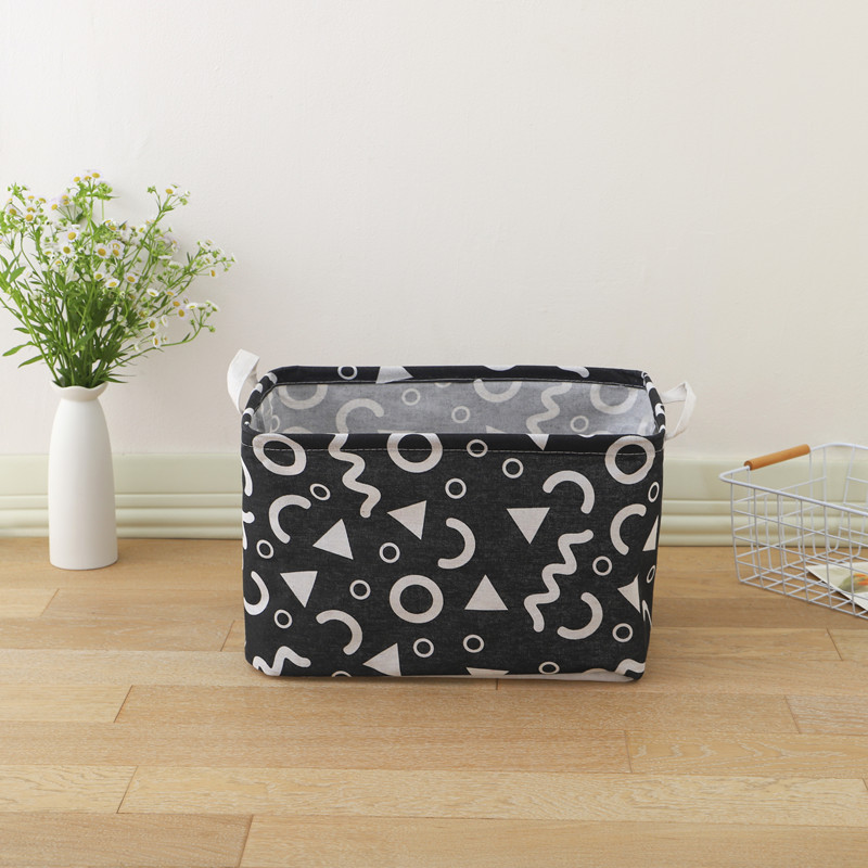 Cotton Linen Storage Basket Pet Toy Storage Bag Ins Storage Basket Wholesale Japanese Cloth Tabletop Sundries Bag Specification drawing