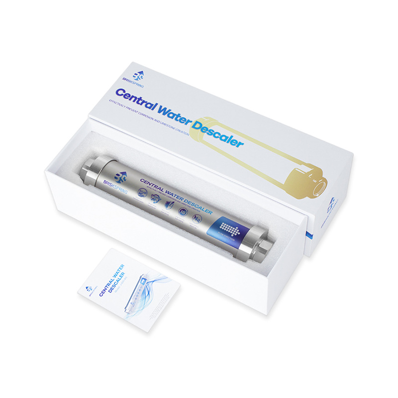 Cross-border whole-house Central water softener, stainless steel scale inhibitor, filter and descaling device, household kitchen central pipeline water purifier Central Water Softener Item Picture