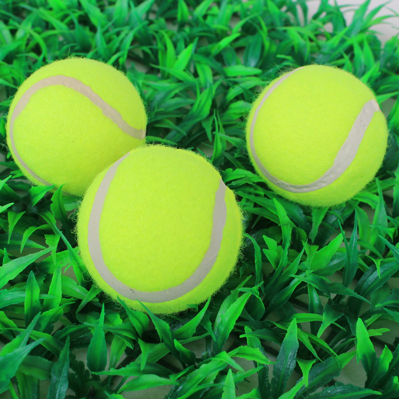 Pet tennis toys, micro-elastic rubber balls, dog biting and throwing training interactive tennis toys, training supplies