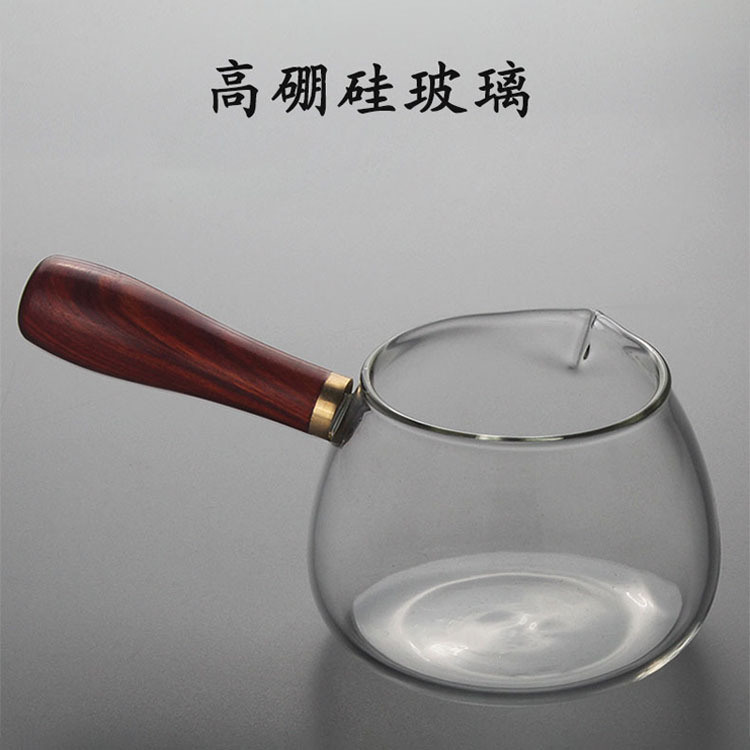 High borosilicate side fair cup tea sea household tea set accessories, tea uniform cup, public cup, single glass tea dispenser Specification image