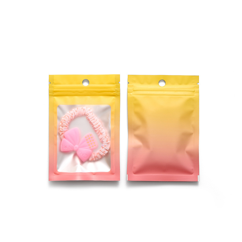 Color aluminum foil bags, trial packaging bags, small exquisite packaging bags, ins self-sealing bags, accessory portioning and sealing bags Item Picture