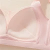 Cross-border trade bras without steel rings, thin cups, large breasts, small appearance, gathering top support, side retraction, breathable inner lining, adjustable type underwear Specification image