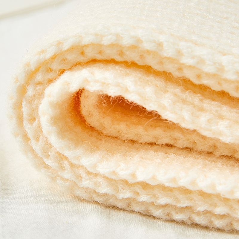 红色毛线围巾女冬季氛围感韩版百搭学生冬天保暖纯色加厚针织围脖详情23