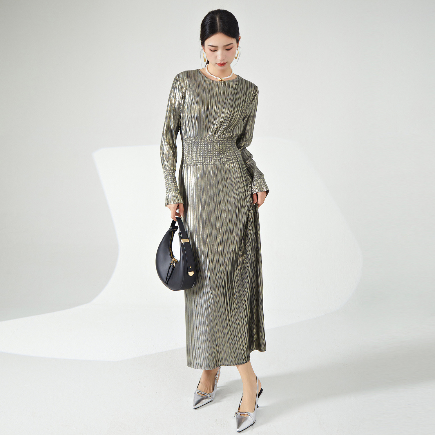 连衣裙/长裙/连衣裙欧美/女装/衣服产品图