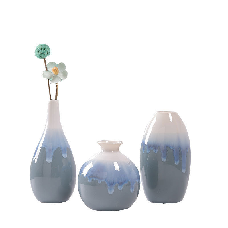陶瓷/陶瓷摆件/陶瓷手工制品/陶瓷花/花瓶白底实物图