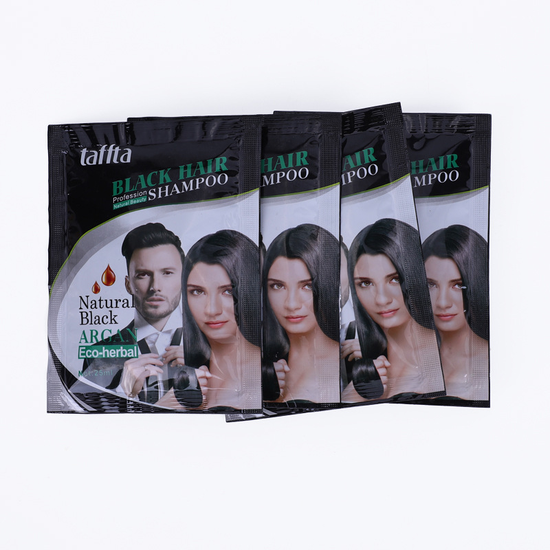 Taffta Black Hair Dew Black Hair Shampoo Foreign Trade Hair Dye Cross-Border Hair Dye Export Hair Dye Shampoo Specification drawing