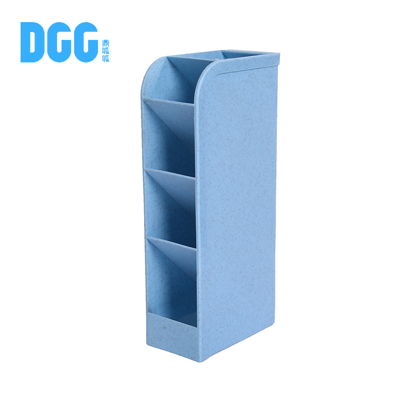 Creative ins minimalist new slanted pen holder, multi-functional desktop, large-capacity storage box, pen holder manufacturer wholesale Item Picture