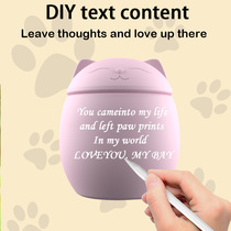 Silicone pet keepsake urn Dog funeral supplies Cat coffin storage box Animal sacrifice box