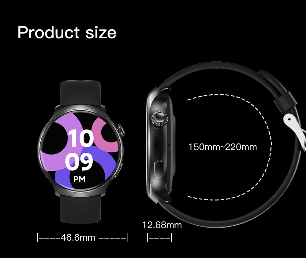 跨境热销T60智能手表血氧心率消息提醒蓝牙通话蓝牙运动智能手表详情18