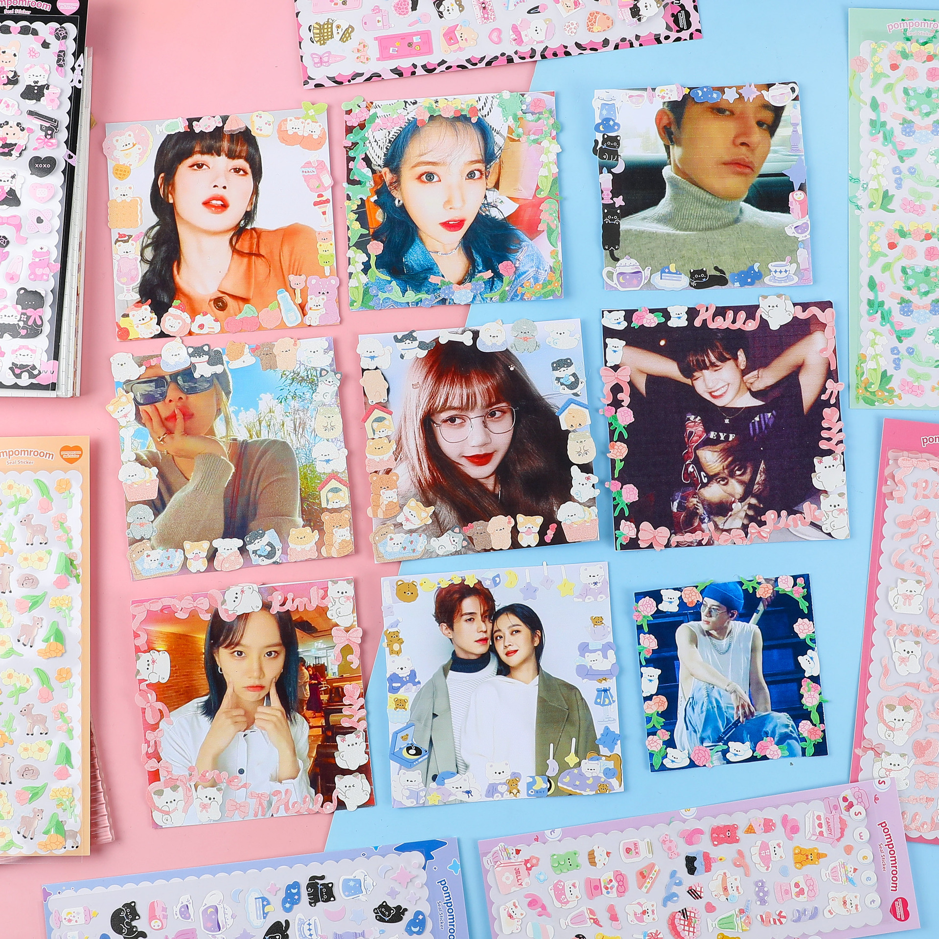 Yuezhen Cute circus planner stickers, adorable cartoon children's planner stickers, Korean-style Guka stickers wholesale details Picture
