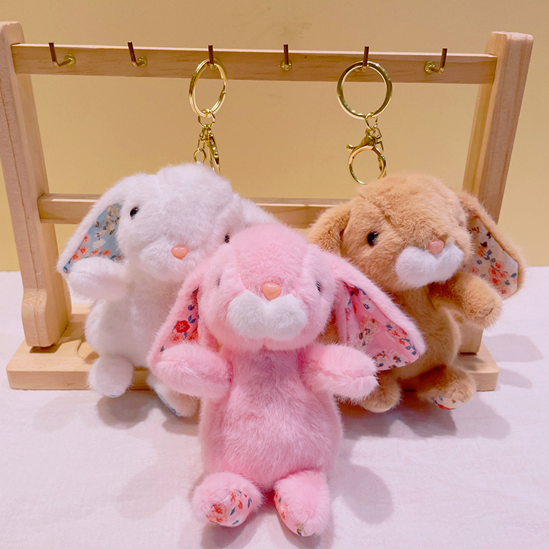 网红可爱小兔子挂件毛绒玩具公仔ins风包包挂饰钥匙扣娃娃小玩偶详情13