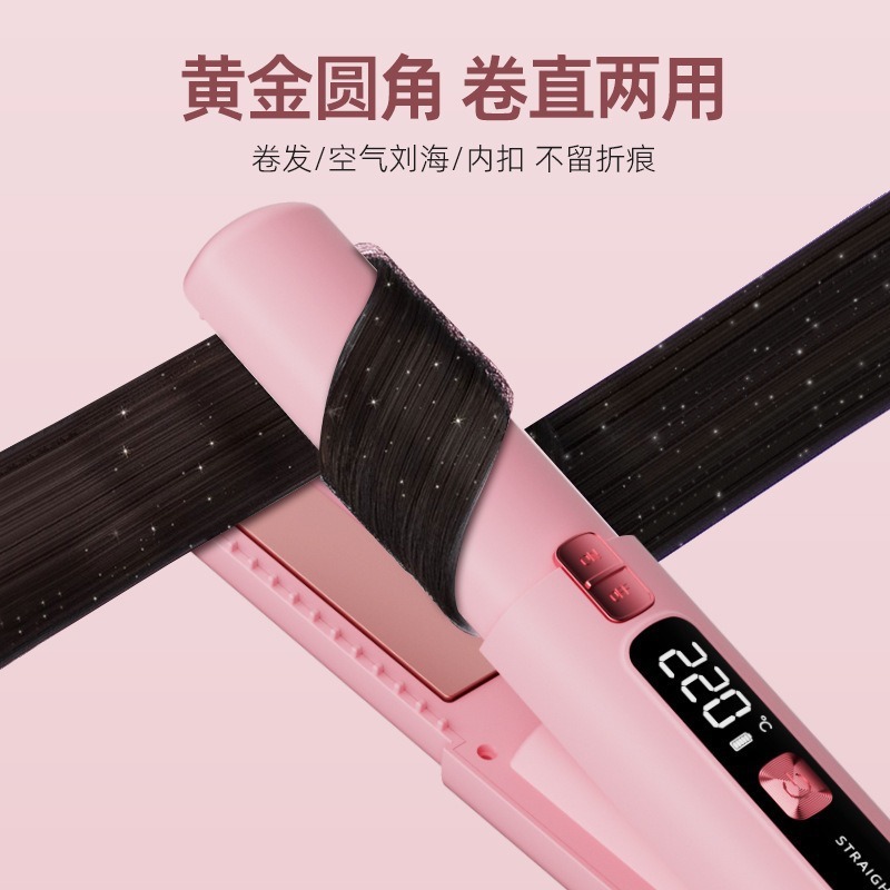 New cross-border wireless splint charging, large-capacity straight splint, hair straightening comb, mini portable splint, both for straightening and curling Application Scenario