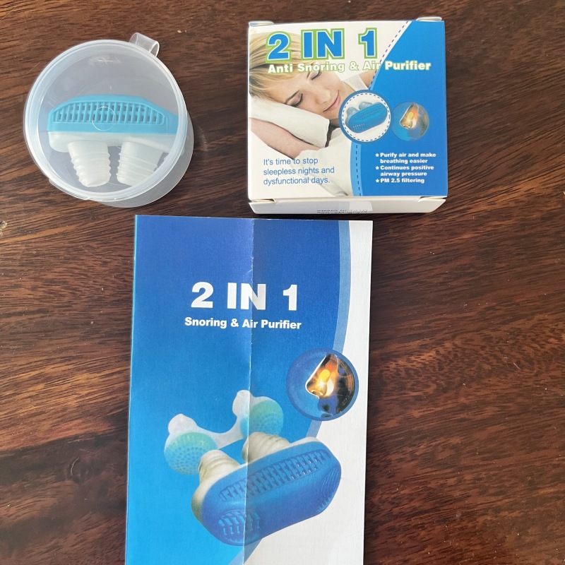Cross-border anti-snoring Set 2in1 Filter cotton anti-snoring sleep care tool Nostril ventilation anti-snoring nasal congestion details Picture