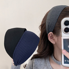 秋冬复古高颅顶发箍女气质简约百搭宽边头箍网红外出发卡洗脸头饰详情1