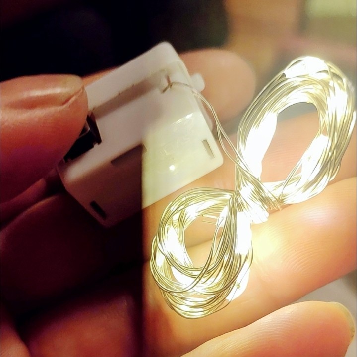 0.5m, 1m, 2m, 3m led copper wire bouquet light string, cake decoration, small colored light string, flashing light, starry sky 12 pic 1