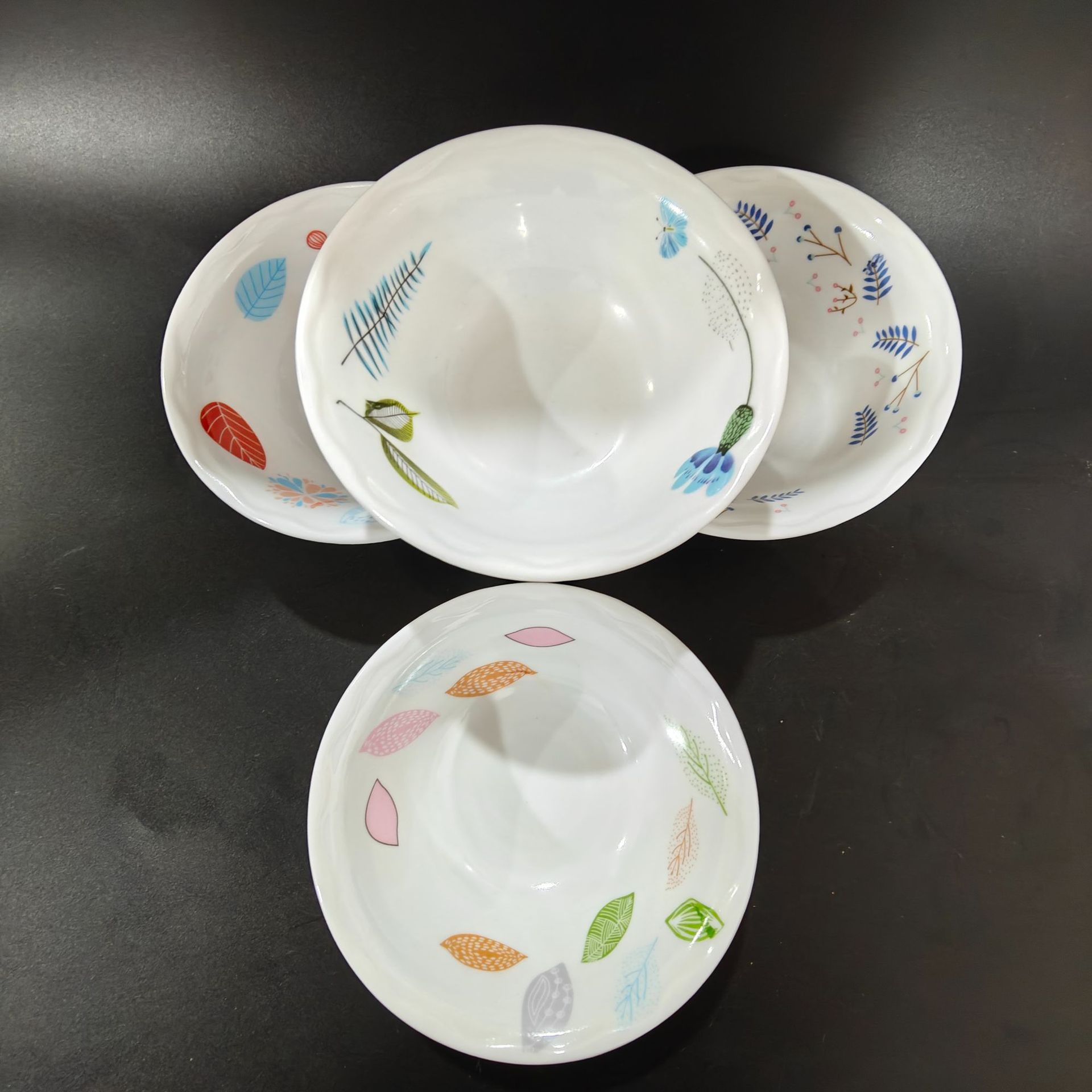 【 Zone 3-10 】B354-5 bowls 360 per box Melamine bowls, small rice bowls, fast food bowls, dipping sauce bowls 1 yuan 2 yuan bowls, tableware wholesale 1 yuan supply wholesale